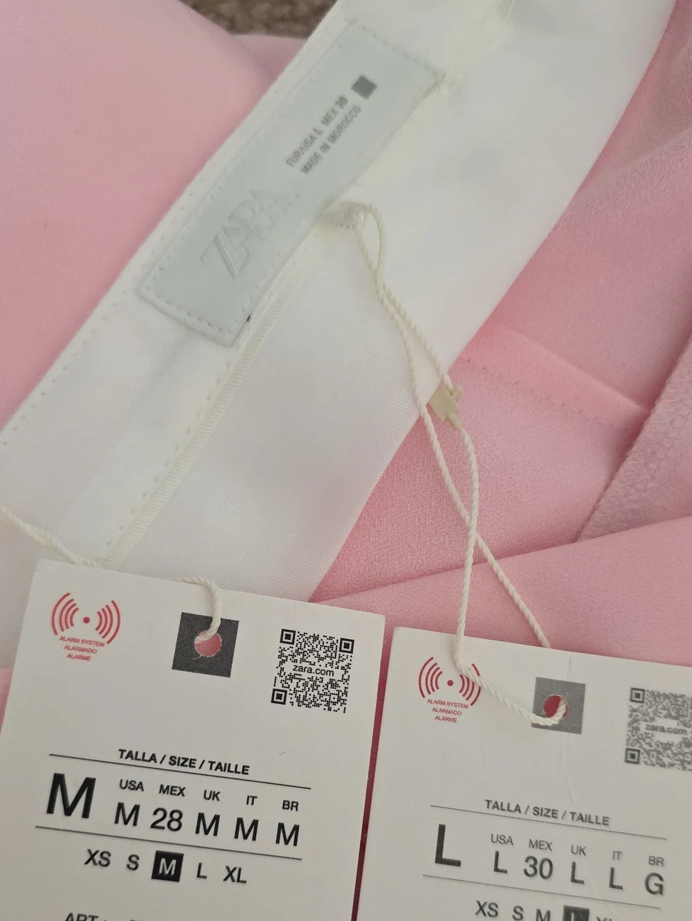 Zara Set 2 Pc Blazer & Pleated Shorts Pink Size M/L